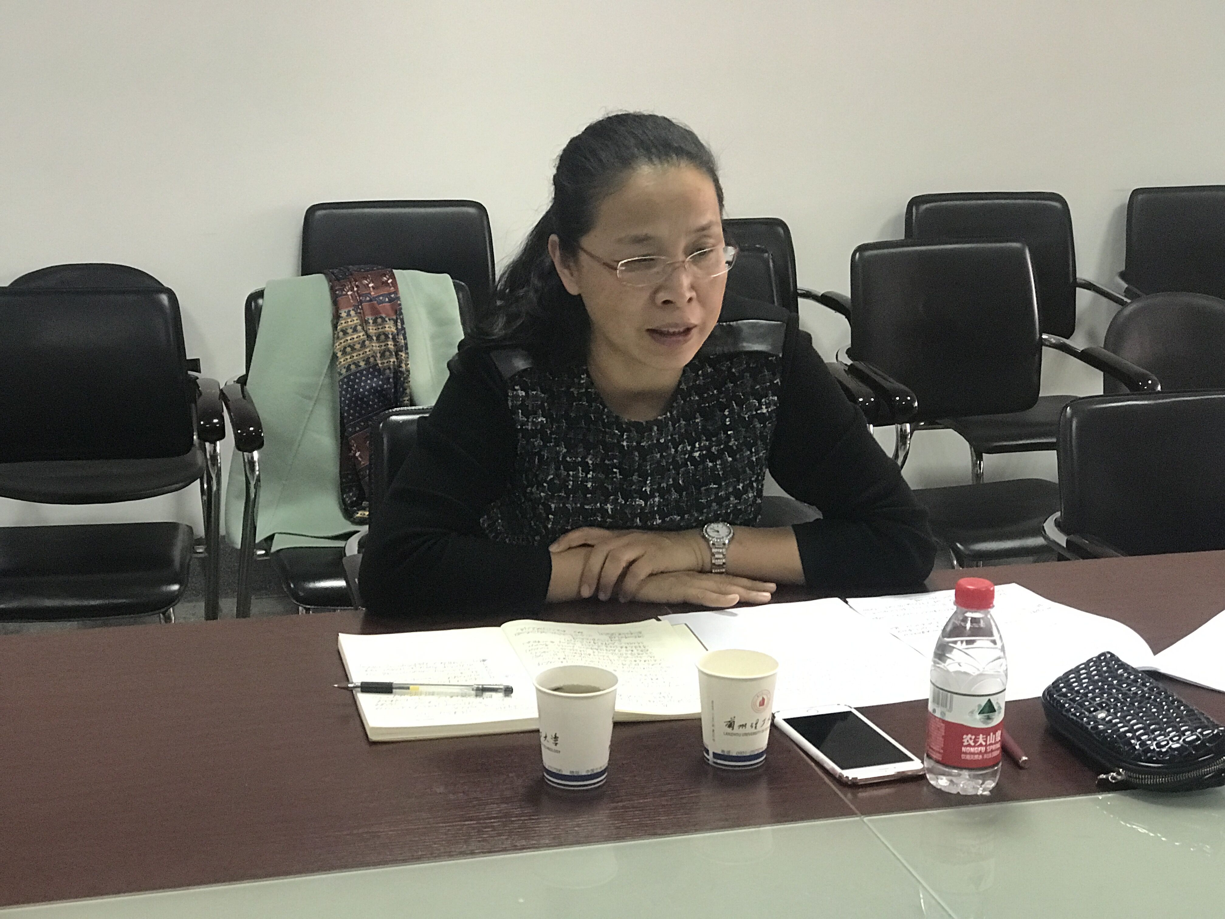            曹洁副校长参加必赢766net手机版教工第四党支部专题组织生活会 