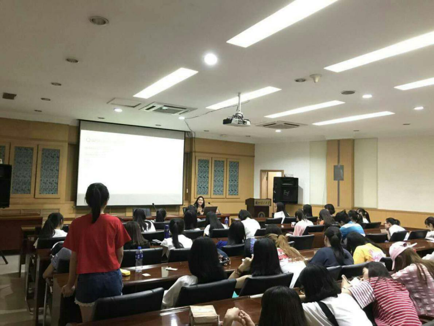            美国东康州大学林建忠教授来必赢766net手机版讲学 